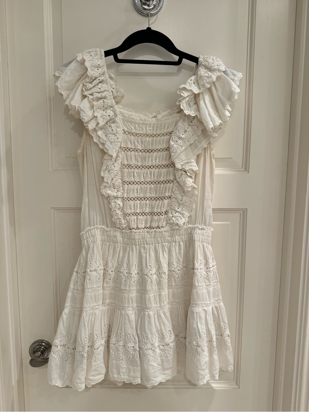LoveShackFancy Dora Dress in Antique White - Picture 3 of 5